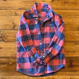 Vineyard Vines Kids Gingham Button Down Shirt - Pink and Blue